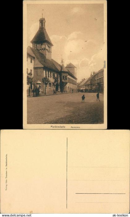 Ansichtskarte Marktredwitz Marktplatz 1922