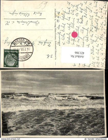 421386,Ostseebad Zinnowitz Brandung Wellen