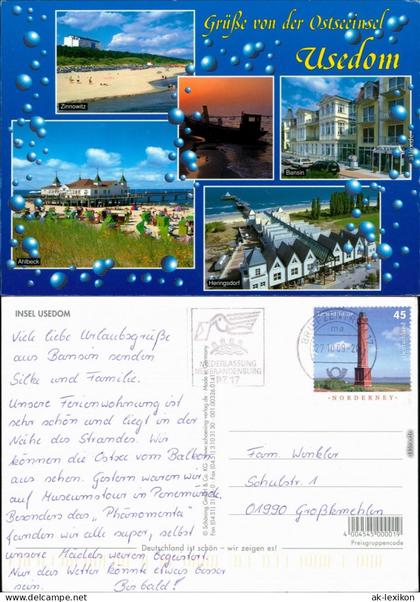 Ansichtskarte Usedom Insel Usedom 2009