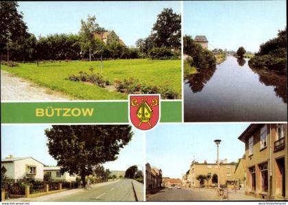 CPA Bützow in Mecklenburg, Rosengarten, Warnow, Wilhelm Pieck Straße, Pustohler Chaussee