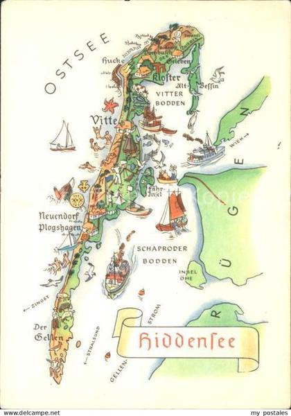 Insel Hiddensee Hiddensee und Umgebung