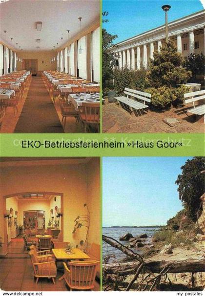 Lauterbach Ruegen Putbus EKO-Betriebsferienheim Haus Goor Speisesaal Empfang Ste