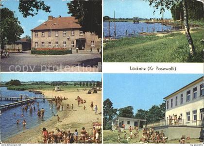 Loecknitz Mecklenburg-Vorpommern Bahnhof Fischerbootshafen Haus am See