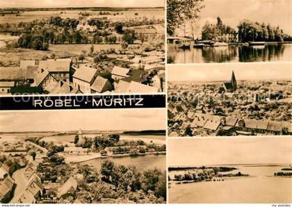 Roebel Mueritz Panorama Hafen Mecklenburgische Seenplatte
