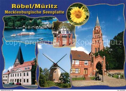 Roebel Mueritz Windmuehle Kirche