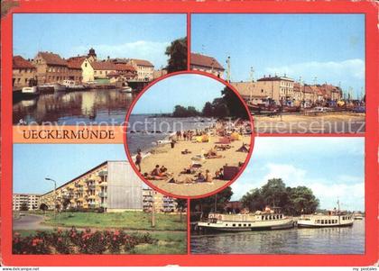 Ueckermuende Mecklenburg Vorpommern Hafen Strand