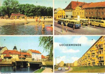 Ueckermuende ueckermuende Mecklenburg Vorpommern Strand Bad Karl-Marx-Platz Hafe