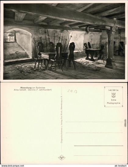 Ansichtskarte Meersburg Altes Schloß / Burg Meersburg 1953