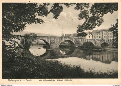Melsungen Fulda Buergerbruecke