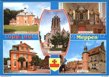 Meppen Clemenswerth Rentei Am Rathaus Gymnasialkirche