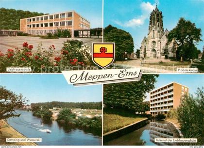 Meppen Ems Liebfrauenschule Probsteikirche Camping und Wasserski Internat der Li