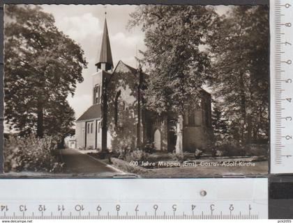 Meppen Gustav Adolf Kirche ungelaufen ( AK 1348 )