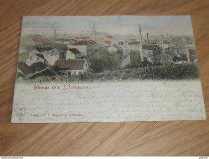 alte AK - Mettmann , 1902 , nach Hettingen , Ansichtskarte !!