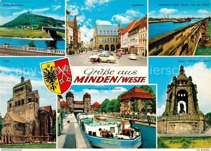 Minden Westfalen Porta Westfalica Dom Marktplatz Mittellandkanal Schleuse Brueck