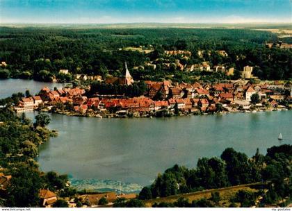 Moelln  Lauenburg Fliegeraufnahme Lauenburg Schulsee Stadtinsel Kirchturm Altsta