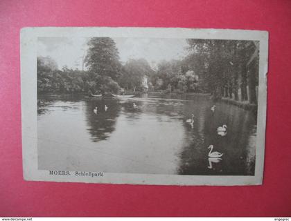 Carte    Allemagne  Moers    Schlob park   1921   Park