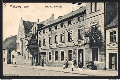 AK Mühlberg / Elbe, Kaiserliches Postamt