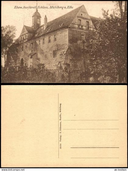 Ansichtskarte Mühlberg/Elbe Miłota Eingang zum Schloß 1912