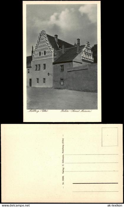 Ansichtskarte Mühlberg/Elbe Miłota Probstei (Heimat Museum) 1928