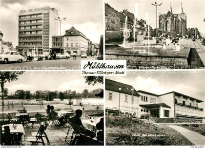 Muehlhausen Thueringen Hotel Stadt Muehlhausen Wilhelm Pieck Platz Schwanenteich