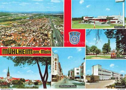 Muehlheim  Main Offenbach Hessen Fliegeraufnahme Buergerhaus Dietesheim Offenbac