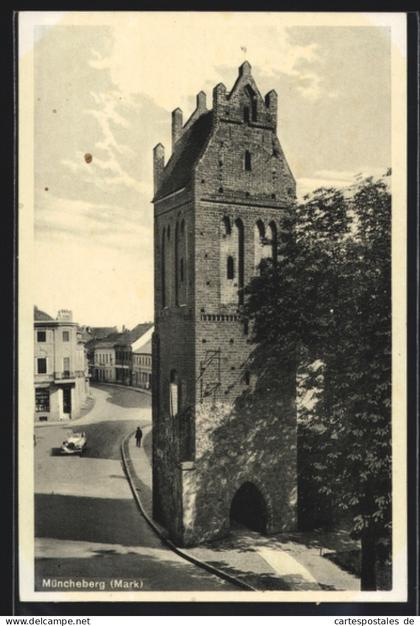 AK Müncheberg / Mark, Pulverturm am Berliner Tor