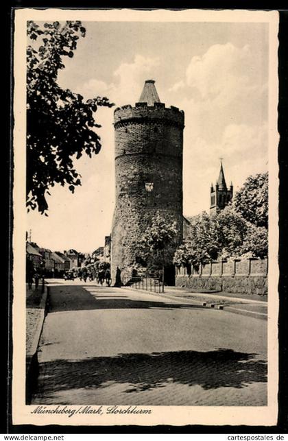 AK Müncheberg /Mark, Storchturm