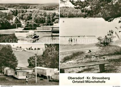 Muenchehofe Obersdorf Panorama Klobichsee Campingplatz Grosser Klobichsee