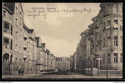 AK München-Schwabing, Jakob-Klar-Strasse mit Wohngebäuden