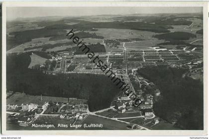Münsingen - Altes Lager - Flugzeugaufnahme - Foto-Ansichtskarte