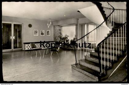 ÄLTERE POSTKARTE MÜNSTER WESTFALEN SCHULE DER BUNDESBAHN EINGANGSHALLE BUNDESBAHNSCHULE Schule railway school école cpa