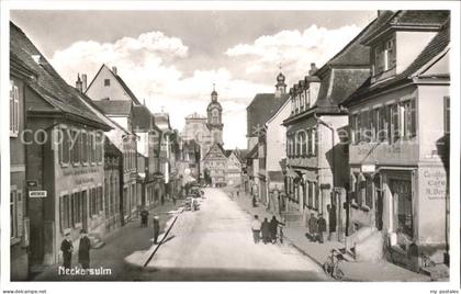Neckarsulm Strassenpartie Kirche
