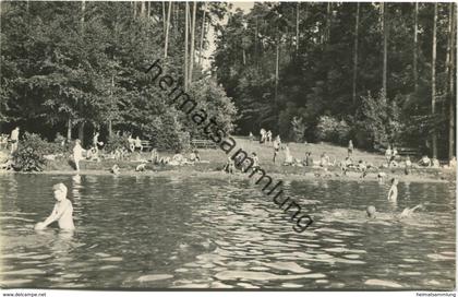Neuglobsow - Badestrand am Stechlinsee - Foto-AK 60er Jahre - Verlag PGH Rotophot Bestensee