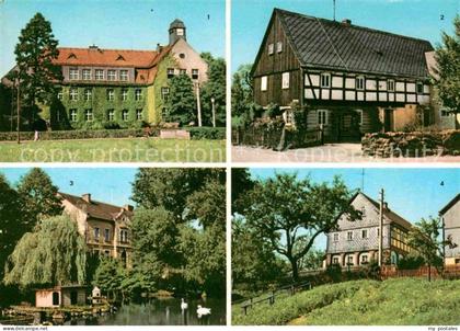 Neukirch Lausitz Lessingschule Umgebindehaeuser Schwanenteich