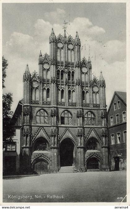 AK Königsberg Rathaus Neumark 1936 gelaufen Postkarte