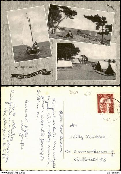 Mardorf Steinhuder Meer Neustadt Rübenberge 3 Bild Segelboot Campingplatz 1972