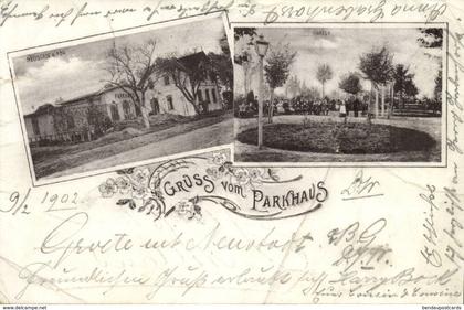 NEUSTADT am Rübenberge, Grüss vom Parkhaus und Garten (1902) AK