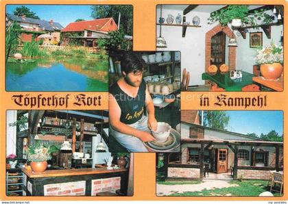 Kampehl Neustadt Dosse Brandenburg Toepferhof Kort mit Speisegaststaette und Caf