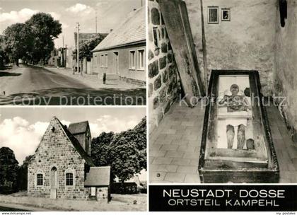 Neustadt Dosse Kampehl 700 j?hrige Wehrkirche mit nicht verwestem Leichnam des 1