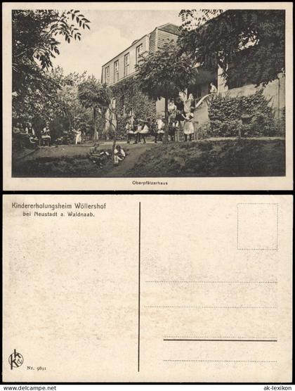 Ansichtskarte Neustadt an der Waldnaab Kinderheim Wöllershof 1913