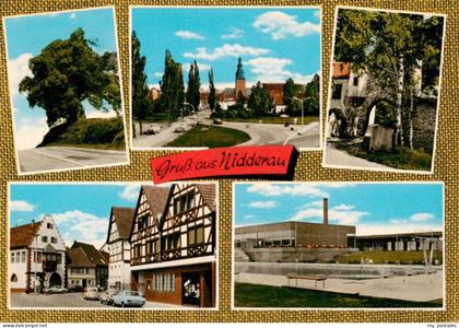 Nidderau Hessen Ortsansichten Schule Buchhandlung Schober