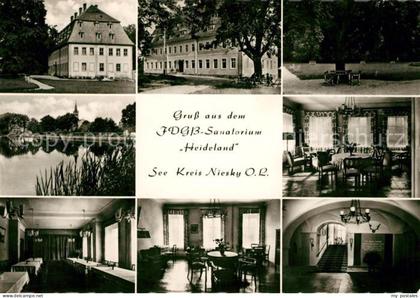 Niesky FDGB Sanatorium Heideland Teilansichten
