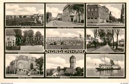 Nordenham Wesermarsch Niedersachsen A.H.-Strasse - Bahnhofstrasse - Strand - Was
