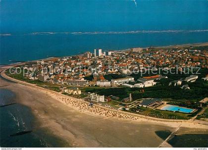 Norderney Nordseebad Fliegeraufnahme Weststrand Wellen Freibad