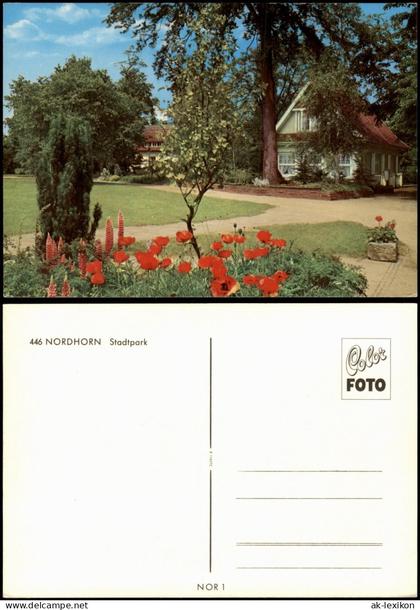 Ansichtskarte Blanke-Nordhorn Stadtteilansichten Nordhorn Stadtpark 1985