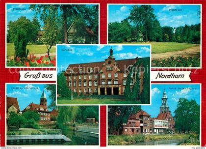 Nordhorn Stadtpark Vechtepartie Rathaus