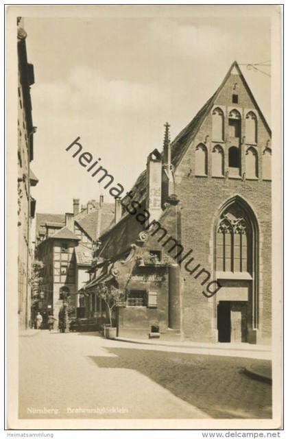 Nürnberg - Bratwurstglöcklein - Foto-AK - Verlag Fr. Riegel Nürnberg 30er Jahre