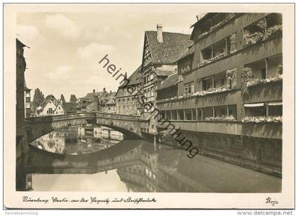 Nürnberg - Pegnitz - Fleischbrücke - Foto-AK-Grossformat - Verlag Stoja-Veri Nürnberg