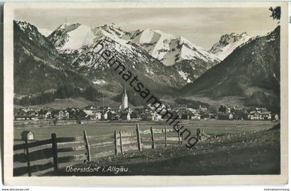 Oberstdorf - Gesamtansicht - Foto-Ansichtskarte - Verlag Konrad Haas Oberstdorf