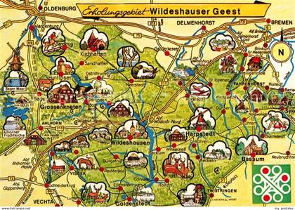 Oldenburg Holstein Wildeshauser Geest Panoramakarte